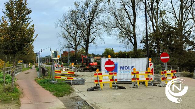 Herstellingswerken brug  over Kleine Nete gestart (buurt Bobbejaanland)