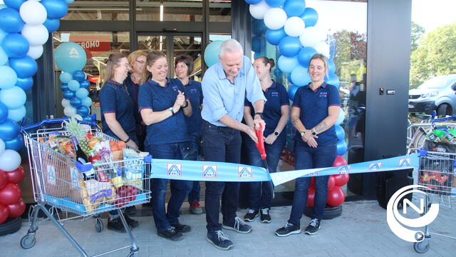 Winkelcomfort nagelnieuwe Aldi dubbel zo groot : '1.200m2 winkelplezier, modern én energiezuinig'