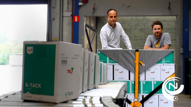Novatech International uit Olen vervangt stretchfolie door herbruikbare palletwikkels van return2sender