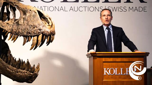 Skelet van T.rex Trinity gekocht door Fernand Huts voor zijn Boerentoren: "Dolgelukkig met unieke aankoop"