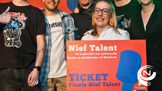 De vijf finalisten van Nief Talent Neteland 2026 