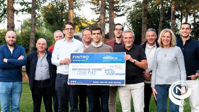 Neteland Natuurloop : recordcheque van €21.500 voor Olivia Fund