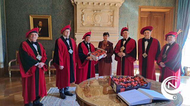 De éérste Hoogstraten aardbeien voor de Koning