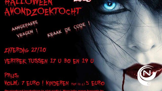 Halloween avondzoektocht 2018 St.-Bavo Hondenclub