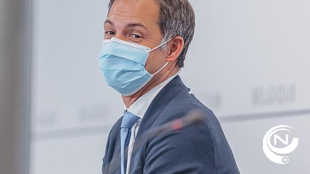 Code geel gaat in vanaf volgende maandag - volg LIVE persconferentie
