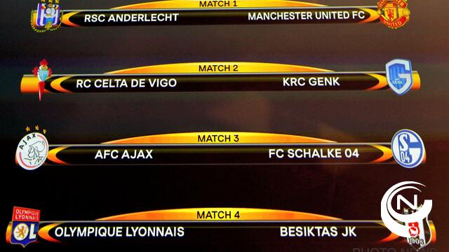 Anderlecht droomduel tegen Manchester United, Genk tegen Celta de Vigo