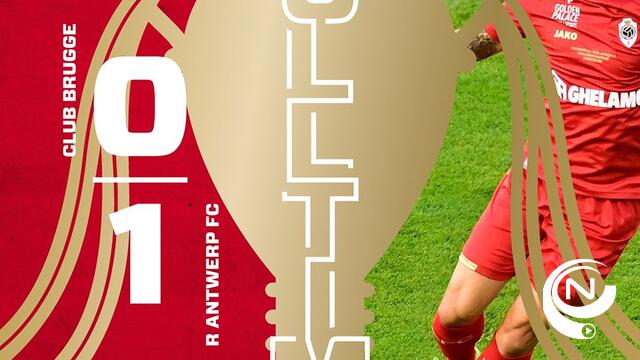 Underdog Antwerp houdt Club Brugge van dubbel in cupfinale : 0-1