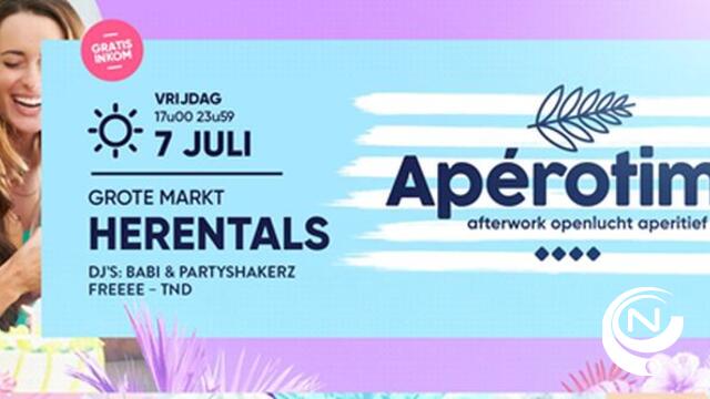 Apérotime op vrijdag 7 juli Grote Markt  Herentals