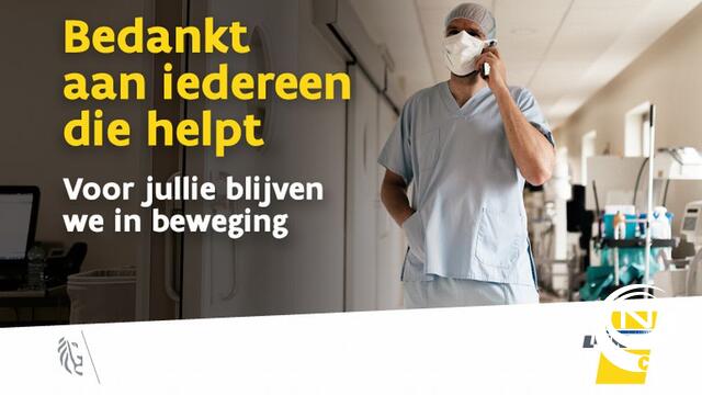 De Lijn & Lijncom: 'Bedankt aan iedereen die helpt'