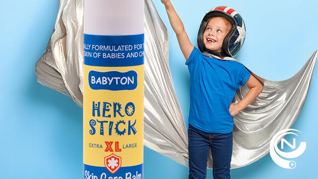 Babyton lanceert Hero Stick XL : natuurlijke verzorging voor het gevoelige baby huidje