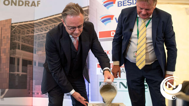 NIRAS Dessel : premier De Wever legt eerste steen voor bergingsinstallatie radioactief afval