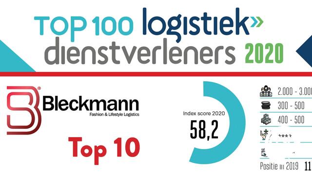 Innovatie en duurzaamheid brengen Bleckmann in Top-10 van de Top 100 LDV 2020