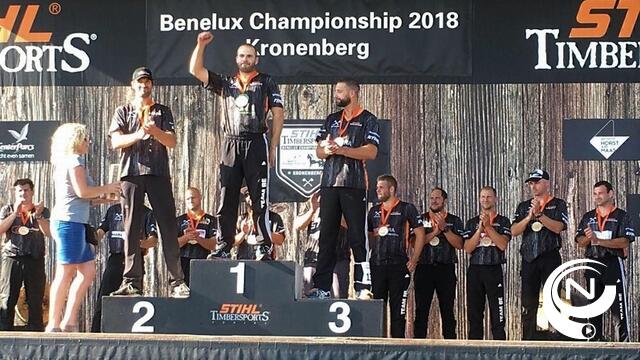 Koen Martens Beneluxkampioen houthakken