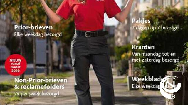 Beperktere postbedeling volgende week van start