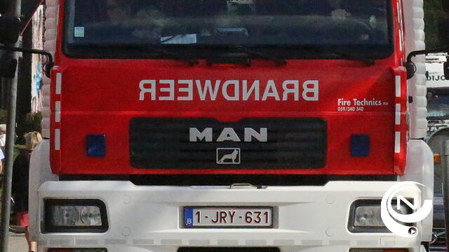 Woningbrand op Wiekevorstsesteenweg