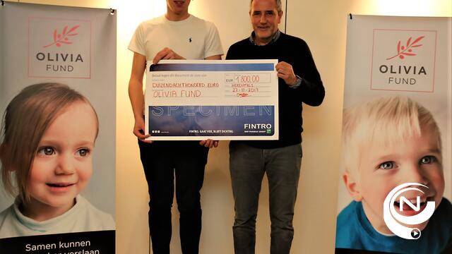 Neteland Natuurloop schenkt cheque €1.800 aan Olivia Fund