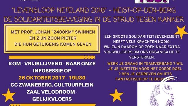  Levensloop Neteland 2018 : informatiesessie 