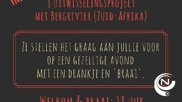 Braai en Dans voor uitwisselingsproject met zusterstad Bergrivier