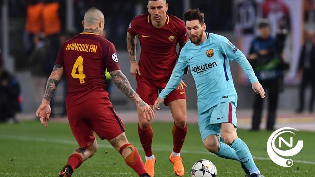 Sensatie in CL : Roma wipt Barca, Man City out