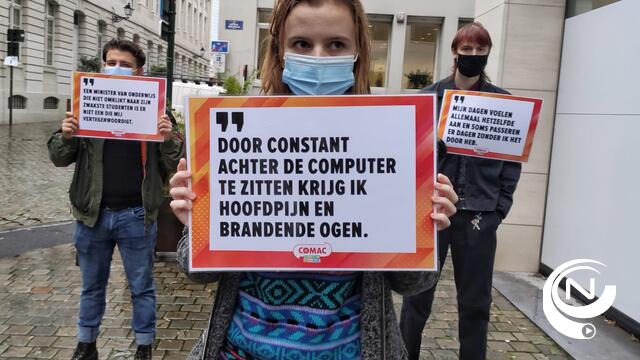 Comac geeft getuigenissen van studenten als kerstcadeau aan Ben Weyts