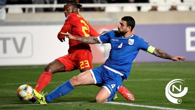 Rode Duivels hoeven maar even door te drukken om Cyprus weg te zetten : 0-2