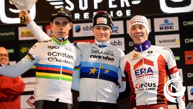 Van der Poel wint na valpartij, Wout van Aert 2e