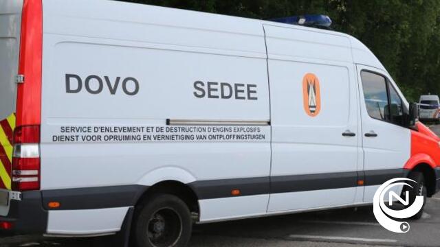 Gecontroleerde ontploffing van oorlogsbom in Geel Retieseweg 