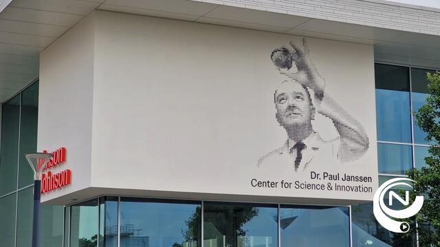 Kunstwerk voor Dr.  Paul Janssen aan gevel J&J Beerse