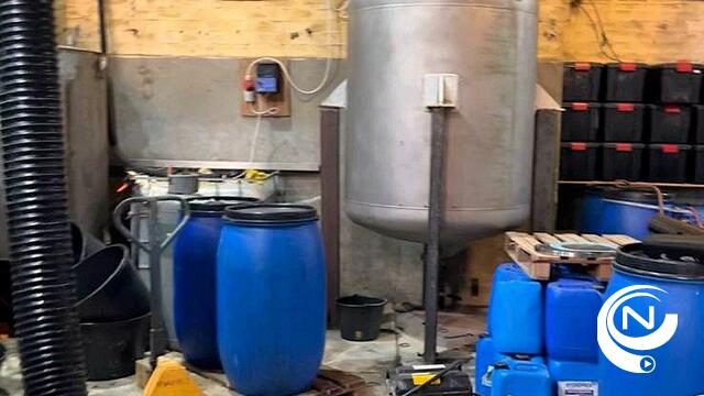 Drugslabo ontdekt in verlaten boerderij in Geel-Ten Aard : 2 twintigers uit Nederland gearresteerd