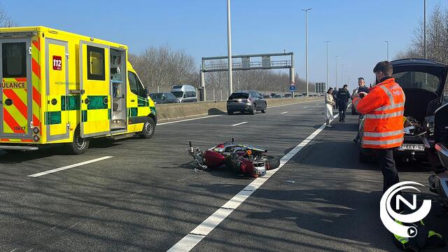E313 : motorrijder kritiek na botsing met auto aan oprit Herentals-Oost/Olen