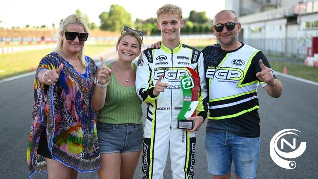 Prachtige overwinning voor Ean Eyckmans in Iame Series Italy Karting