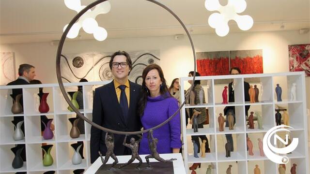 Feestelijke opening StART toART, nieuw sprankelend atelier galerij van Edith Verwimp