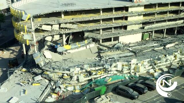 Deel nieuwe parkeergarage Eindhoven Airport ingestort : geen gewonden
