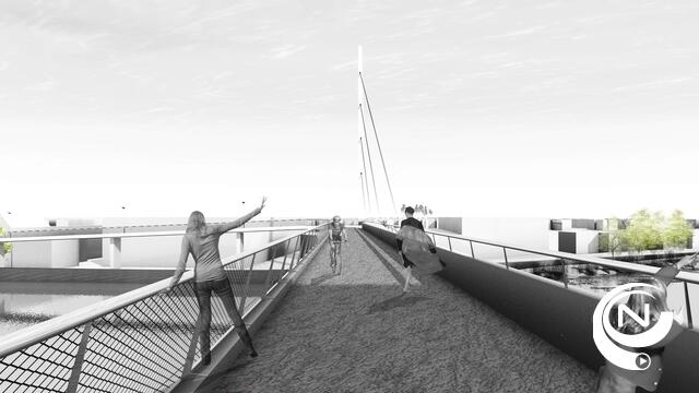 Nieuwe fietsbrug over Kempens kanaal Grees Herentals, tunnel onder Ring Geel