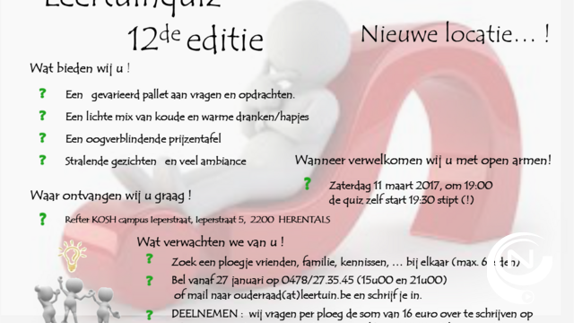 12e editie Leertuin Quiz