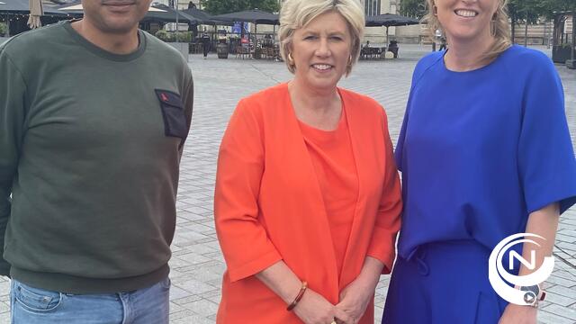 Minister Verlinden bezoekt markt in Geel : 'Drugs in stadspark Geel'