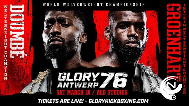 Weging en stare down Glory 76 Antwerp op 27 maart te Antwerpen