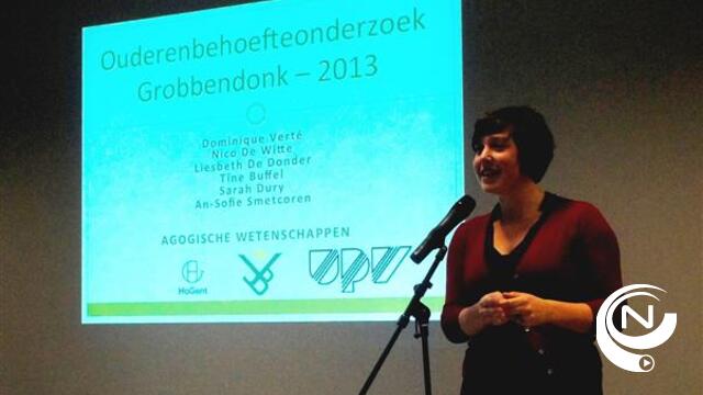 Voorstelling van de resultaten van het ouderenbehoeftenonderzoek in Grobbendonk