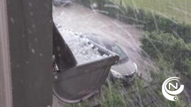 Fel onweer met hagelbuien richt heel wat schade aan in Westerlo, Geel en omgeving