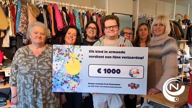 Ferm Mamadepot ’t Stekske maakt kinderharten blij met steun aan VZW Smiley Toys