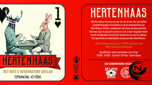 Beer 4 Nature en Brouwerij Het Nest slaan handen in elkaar : lancering limited Edition bier.