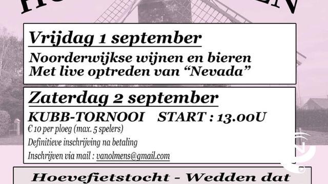 Hoevefeesten van Landelijke Gilde en KVLV Noorderwijk aan Hogewegmolen