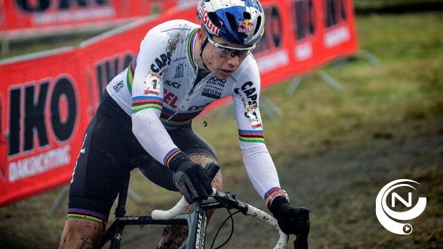 Van Aert: "Hopelijk krijg ik nu flesje champagne van Tim Merlier" 
