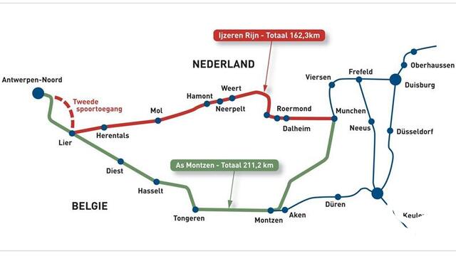 IJzeren Rijn :  bovenaan politieke agenda Noordrijn-Westfalen (DE)