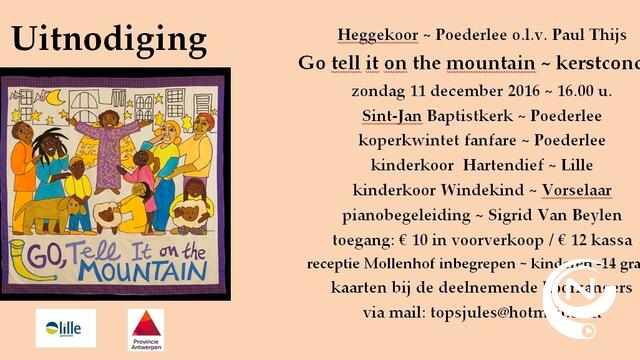 Go tell it on the mountain, kerstconcert in Poederlee 