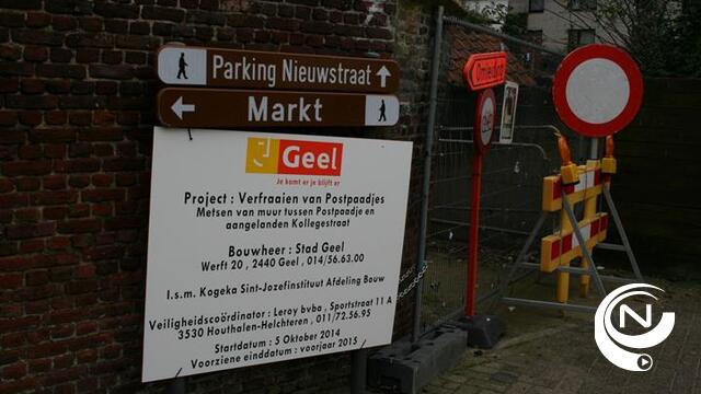 Leerlingen helpen postpaadje in nieuw kleedje steken