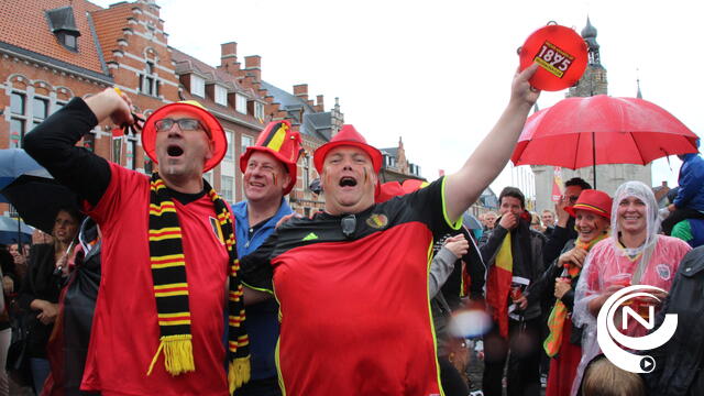 Rode Duivels zetten ook Hertalse Grote Markt in vuur en vlam - extra foto's