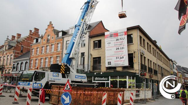 Dak uitgebrande Gildenhuis afgebroken 