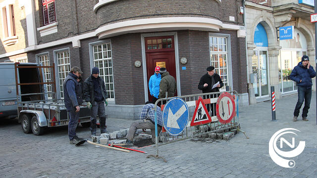 Drie dagen onderhoudswerken kasseien centrum