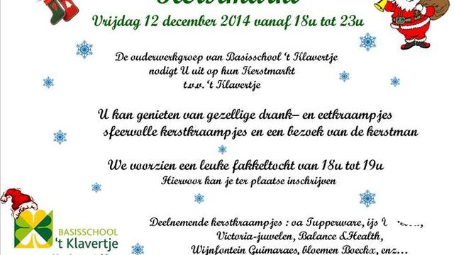 Kerstmarkt Basisschool Klavertje 12 december